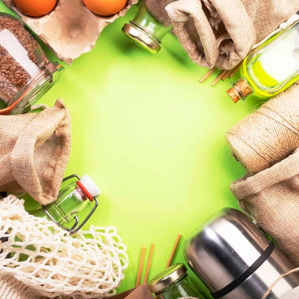 Recyclable, reusable eco friendly bags, package, bottles